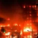 incendio en edificio en Valencia
