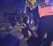 Motorizado chocó con un vehículo accidentado en el Distribuidor Los Caobos