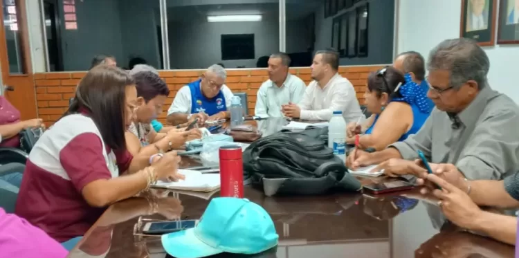 preparativos para la concentración