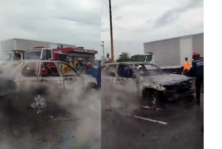 incendio de vehículo en la ARC