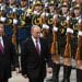 zzzzinte1TOPSHOT - Russia's President Vladimir Putin (C) reviews a military honour guard with Chinese President Xi Jinping (L) during a welcoming ceremony outside the Great Hall of the People in Beijing on June 8, 2018.
Putin arrived on June 8 for a state visit to China and will attend the Shanghai Cooperation Organisation Leaders Summit in the eastern port city of Qingdao on June 9-10. / AFP PHOTO / POOL / Greg BAKERzzzz