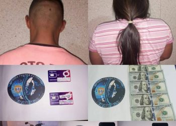 pareja de extorsionadores