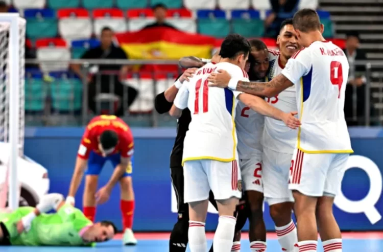 La Vinotinto derrotó a España y pasó a la siguiente ronda en Mundial de Futsal