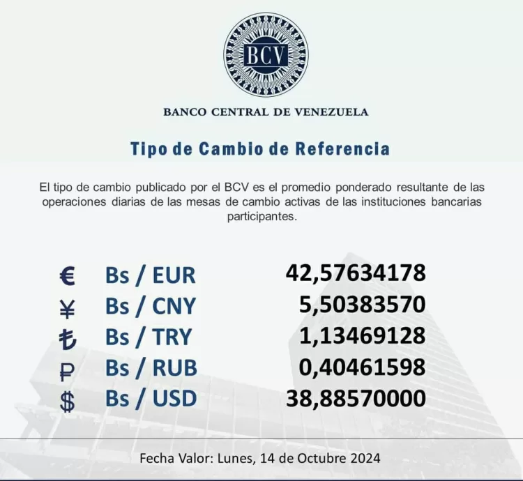 39 bolívares