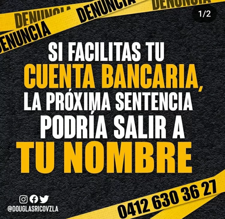 Cuidado con prestar su cuenta