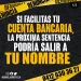 Cuidado con prestar su cuenta