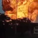 incendio en complejo de gas,