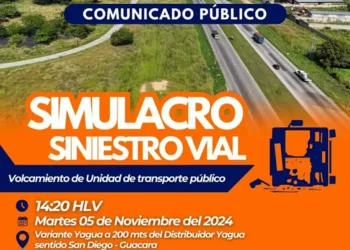 Simulacro de siniestro vial