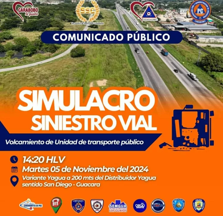 Simulacro de siniestro vial