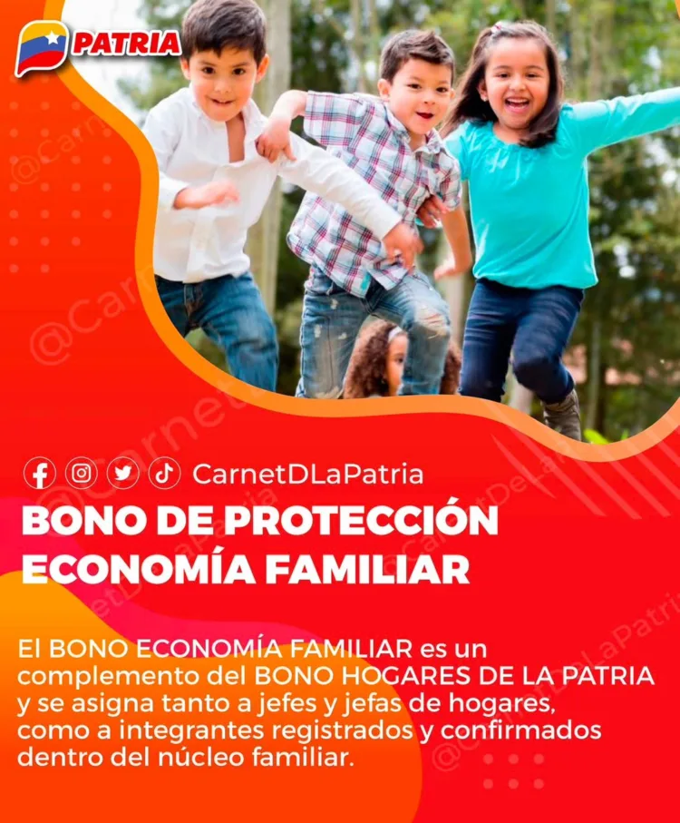 bono economía familiar