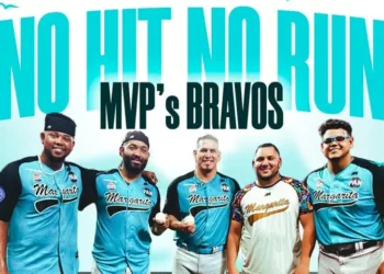 Bravos de Margarita lanzan no hit no run combinado