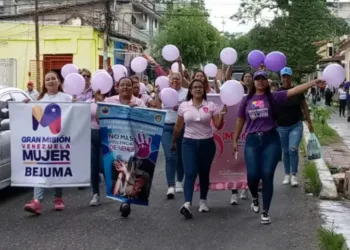 Mujeres de Bejuma marchan contra la violencia de género