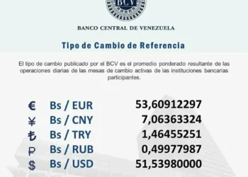 Dólar oficial en Bs. 51,53