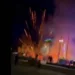 Incendio por activación de fuegos artificiales