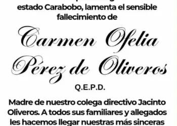 Murió la madre de Jacinto Oliveros