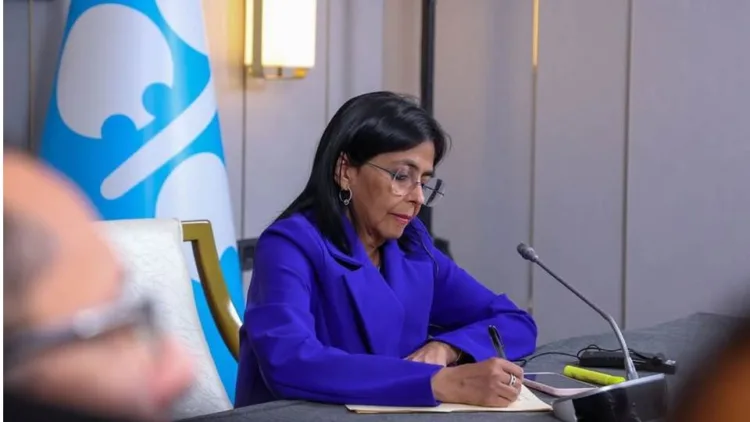 Delcy Rodríguez en la OPEP