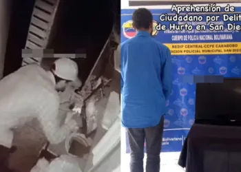 Un hombre fue detenido presuntamente por hurtar un televisor de 32” pulgadas en el sector Morro 1 del municipio San Diego, estado Carabobo.