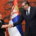 Presidente de Serbia junto a la embajadora venezolana