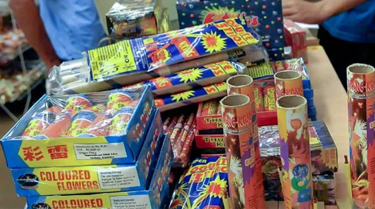 Venta de fuegos artificiales a menores
