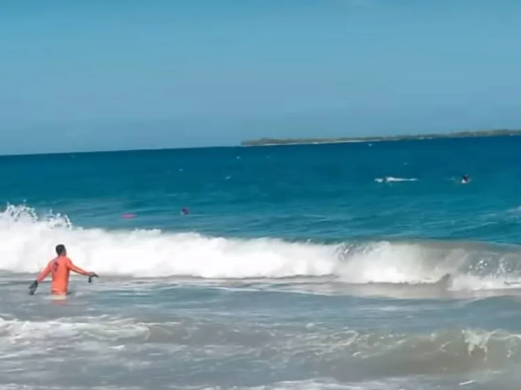 murió en playa
