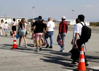 Alta movilización en aeropuerto