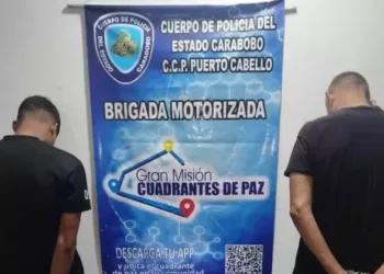 Dos sujetos fueron detenidos este jueves 6 de febrero en Puerto Cabello por posesión de sustancias estupefacientes.