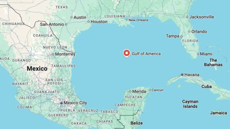 En su nueva actualización, Google Maps cambió el nombre del Golfo de México por Golfo de América, tras la orden del presidente Donald Trump.