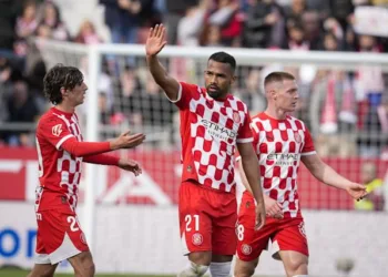Yangel Herrera cerró una sólida participación con el Girona FC en el partido que enfrentó al conjunto catalán ante el Celta de Vigo este sábado 2 de febrero en Montilivi.