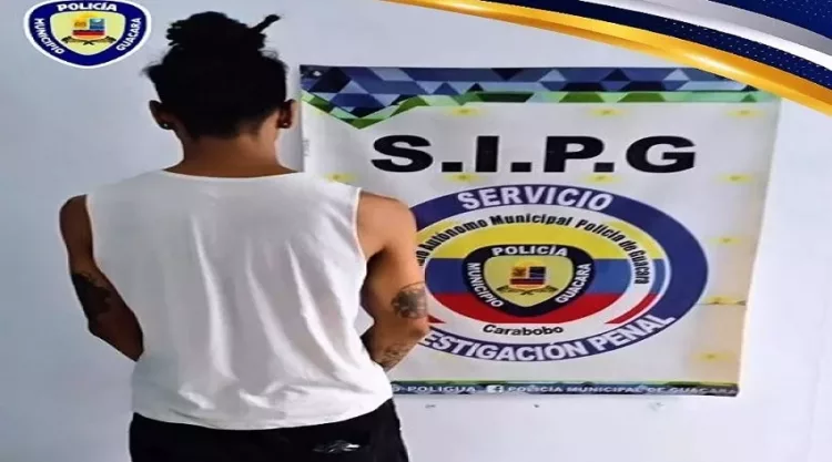 Un hombre fue detenido en Guacara por haber agredido a una mujer. La aprehensión estuvo a cargo de funcionarios de la Policía Municipal.