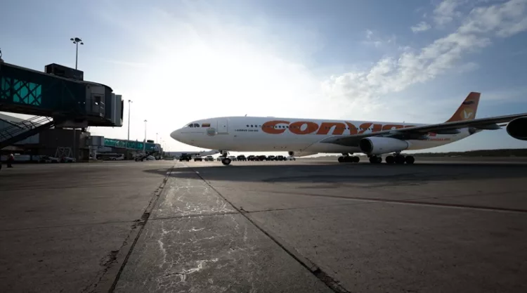 Un total de 198 ciudadanos venezolanos retornaron al país este jueves 3 de abril en un avión de la aerolínea Conviasa, como parte del Plan Vuelta a la Patria.