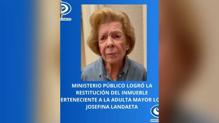 El Ministerio Público restituyó la propiedad de un inmueble ubicado en La Castellana a una señora de unos 100 años de edad.