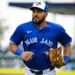 DUNEDIN, FLORIDA - MARCH 10: Anthony Santander #25 of the Toronto Blue Jays looks against the Houston Astros during a Grapefruit League spring training game at TD Ballpark on March 10, 2025 in Dunedin, Florida. (Photo by Miguel Rodriguez/Getty Images)