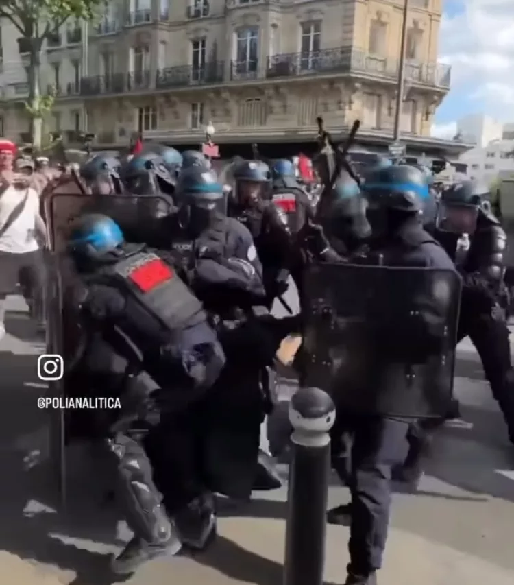 Varios detenidos en Francia durante protestas sindicales este 1ero de mayo Día Internacional del Trabajador.