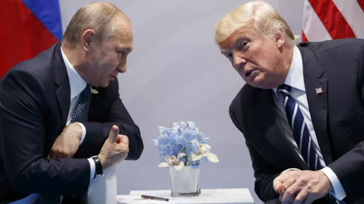 President Trump meets with Russian President Putin at the G-20 Summit in Hamburg, Germany on July 7, 2017.