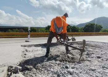 reparación en viaducto La Cabrera