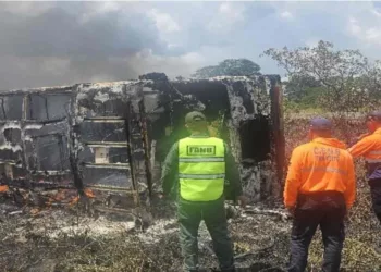 en hecho vial en Upata-Guasipati
