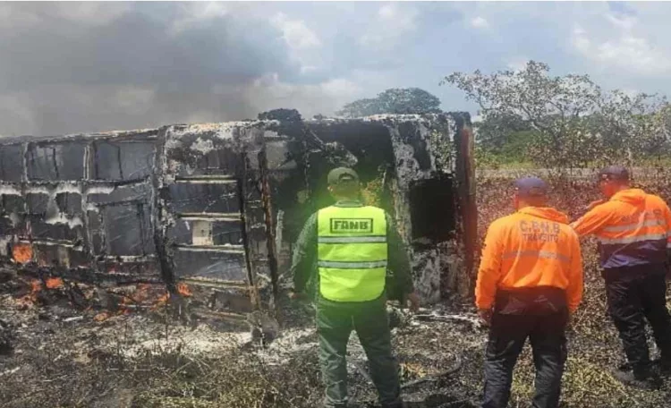 en hecho vial en Upata-Guasipati