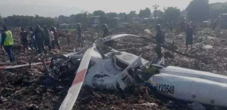 Se estrelló helicóptero