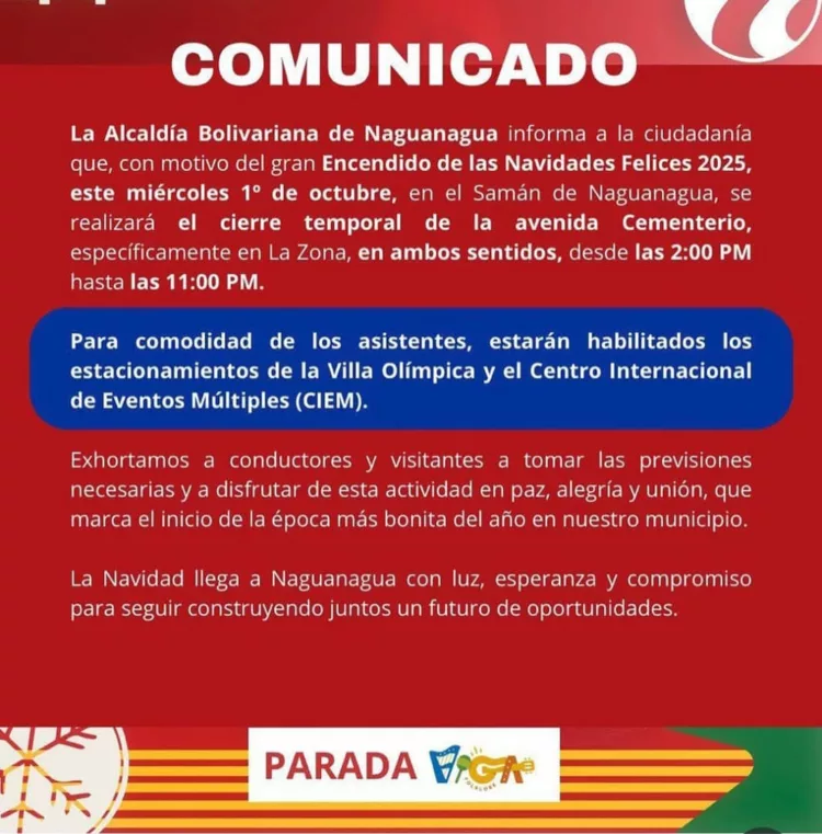 cierre temporal de tramo