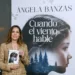 MADRID, 04/11/2025.- Ángela Banzas, escritora gallega de thrillers finalista del Premio Planeta 2025 por 'Cuando el viento hable', durante la presentación de las novelas ganadora y finalista del mencionado galardón este martes en el instituto Cervantes, en Madrid. EFE/ Javier Lizon