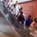 Escalera mecánica aceleró