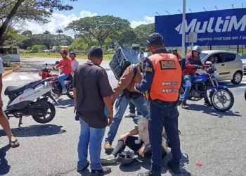lesionada tras derrape