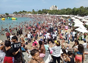 bastante movilización en carnaval
