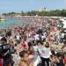 bastante movilización en carnaval