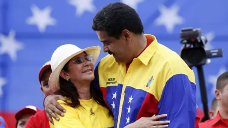 Maduro y su esposa