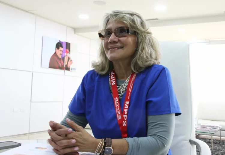 Nurami Gutiérrez, ministra de Salud.