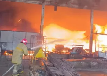 incendio en Industrias Diana
