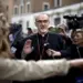 Alberto Di Lolli. 24/4/2025, Roma. Muerte del Papa Francisco. Reunion de cardenales. En la imagen, el cardenal Pizzaballa, actual patriarca latino de Jerusalen. Foto: Alberto Di Lolli