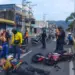 El aparatoso accidente fue atendido rápidamente por funcionarios de los organismos de seguridad y asistencia vial.
