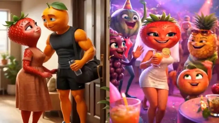 Aunque son mostradas en caricaturas, las "Frutinovelas" presentan dramas para adultos.